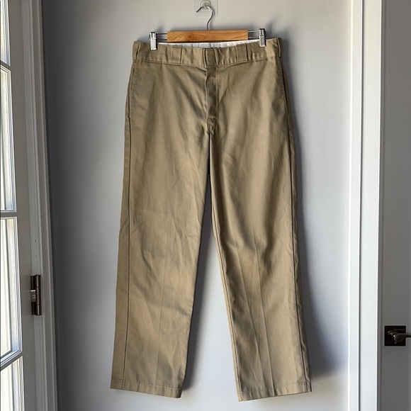 Dickies Mens 874 Orginal Fit Work Pants Tan Size 34x30 Skate Surf - Picture 1 of 8